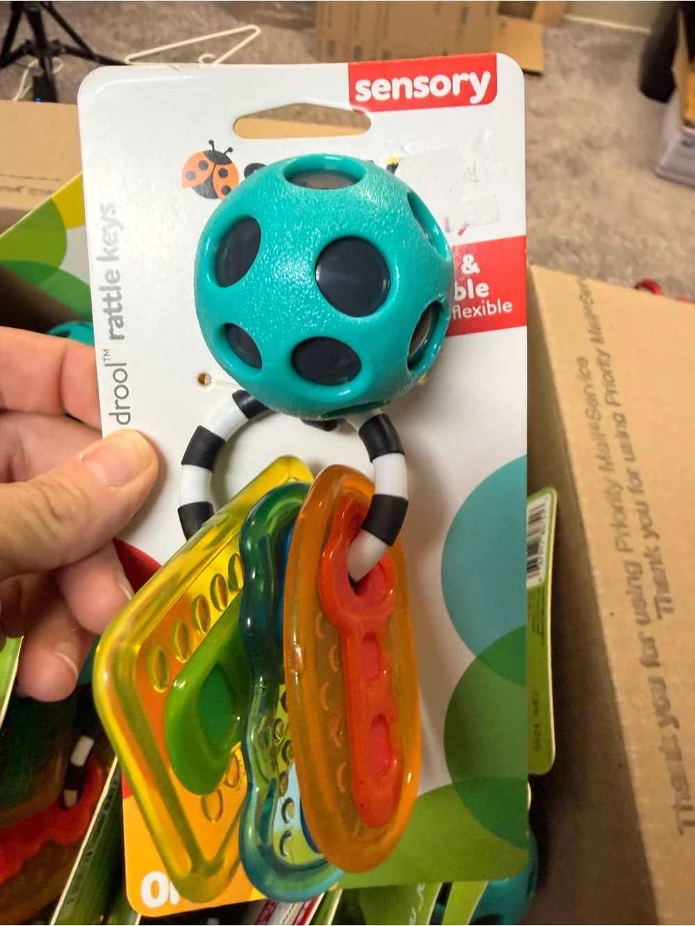 Wholesale box of baby rattles